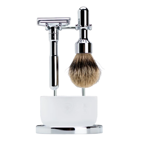 Merkur Futur Silvertip barbersett 4 deler
