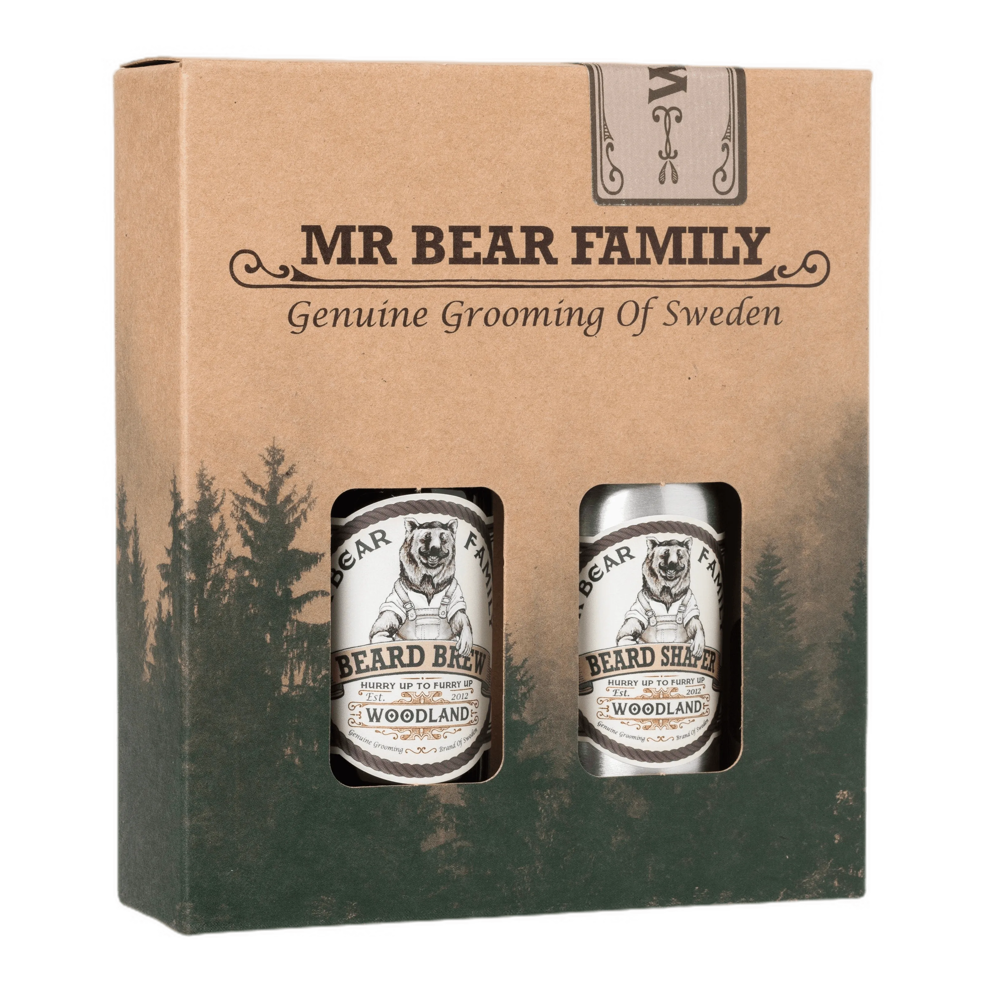 Mr Bear Family Brew & Shaper skjeggsett 