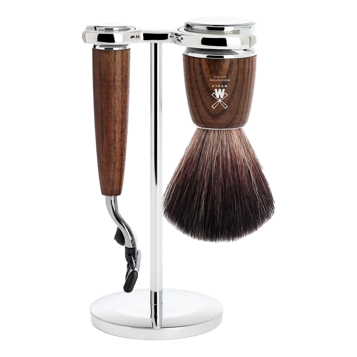 Mühle Rytmo Black Fibre barbersett 3 deler - Mach3