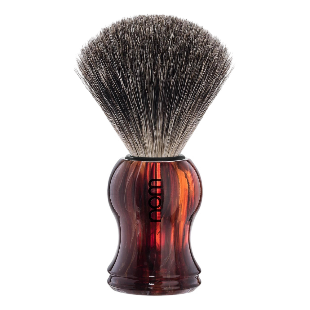 nom Gustav Pure Badger barberkost Imitert skilpaddeskall