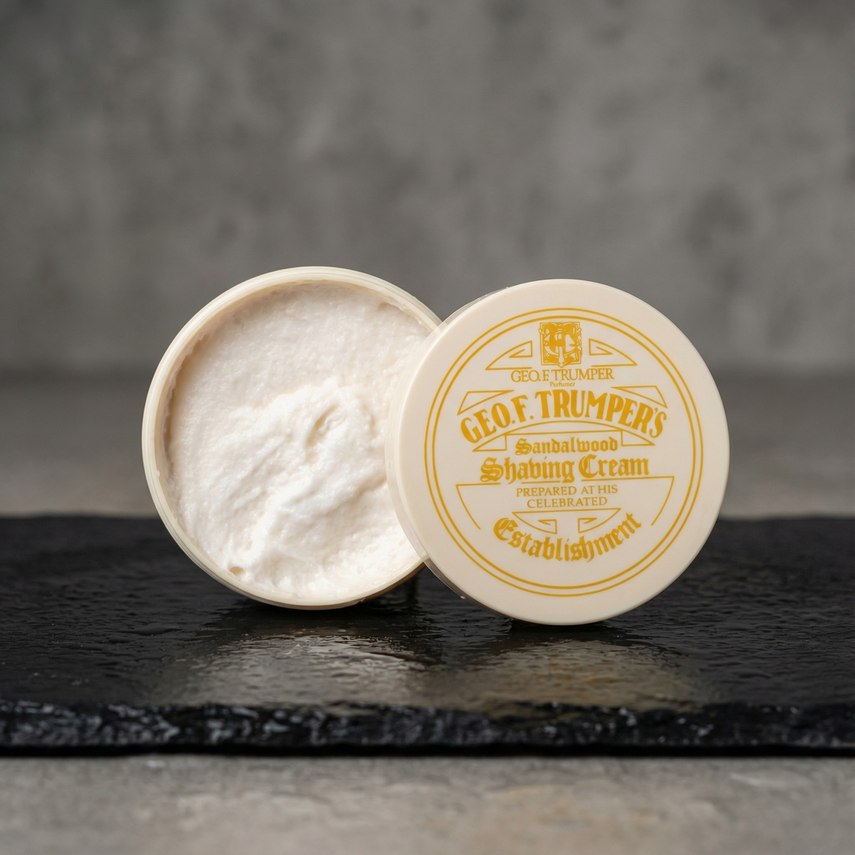 Geo F. Trumper barberkrem i skål - Sandeltre