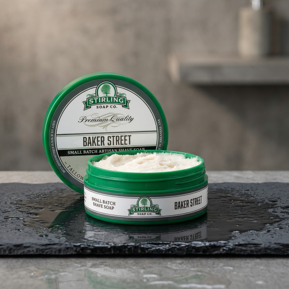 Stirling Soap Co. barbersåpe i skål