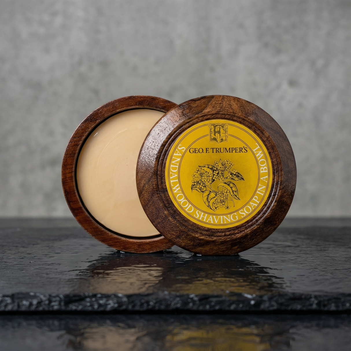 Geo F. Trumper barbersåpe i treskål