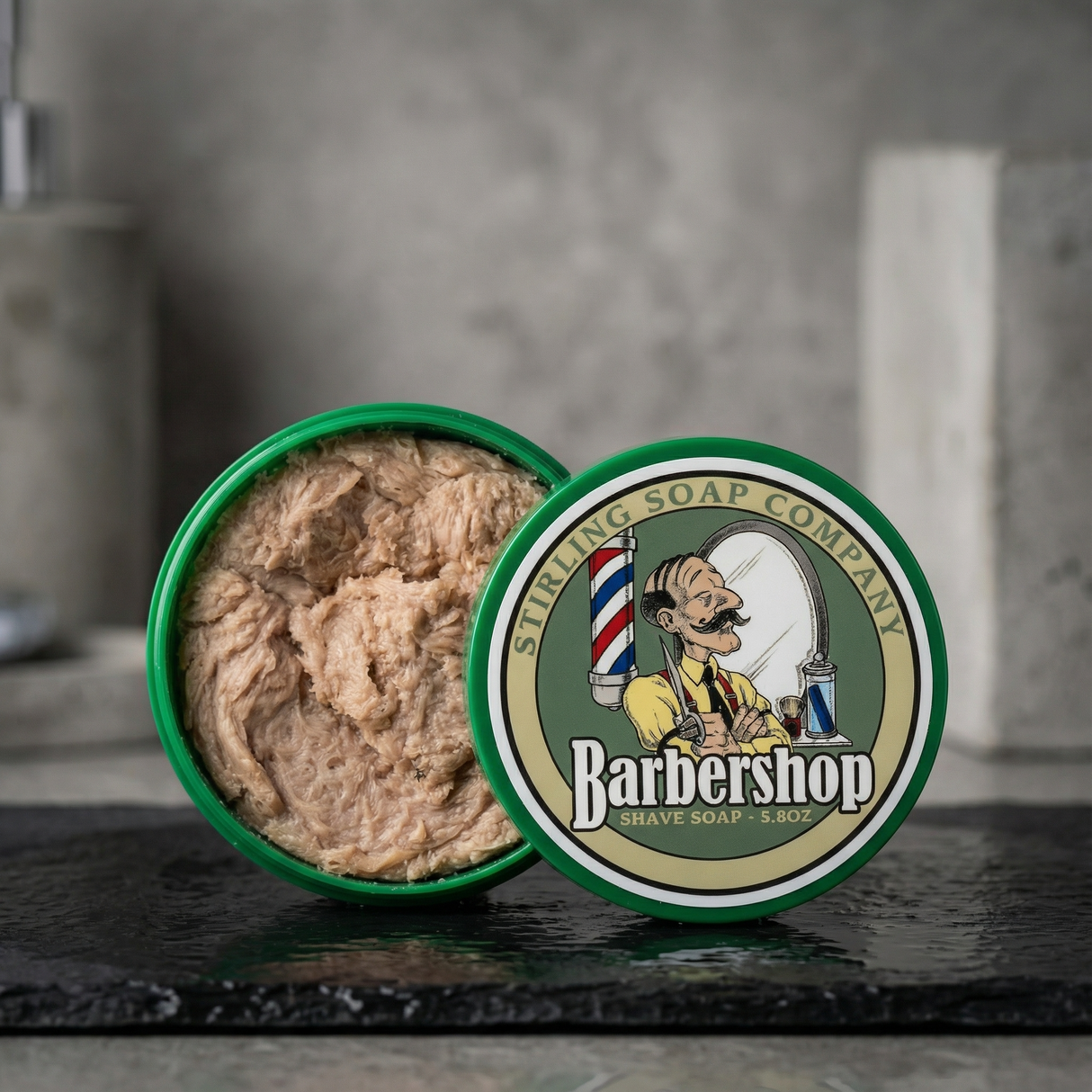 Stirling Soap Co. barbersåpe i skål