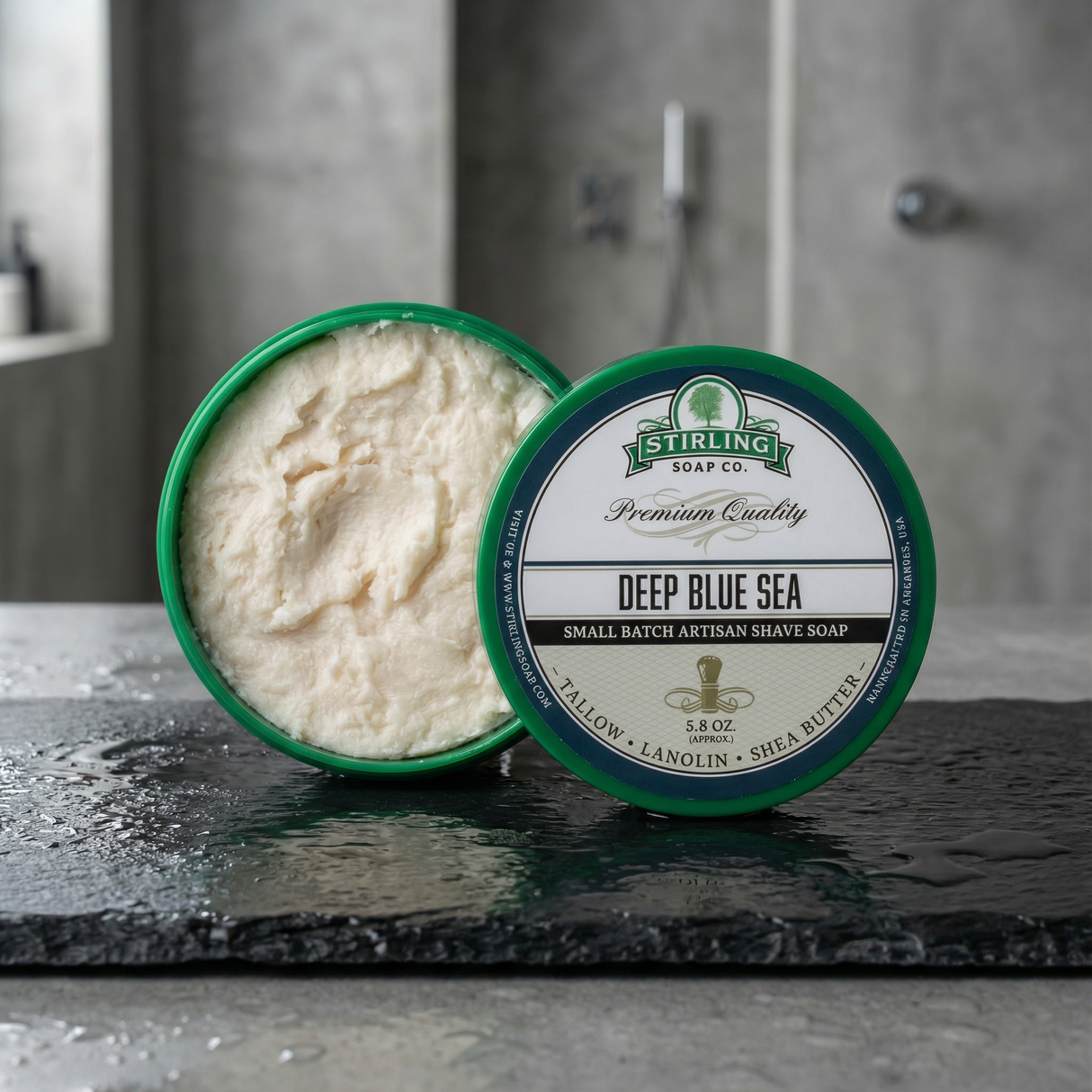 Stirling Soap Co. barbersåpe i skål