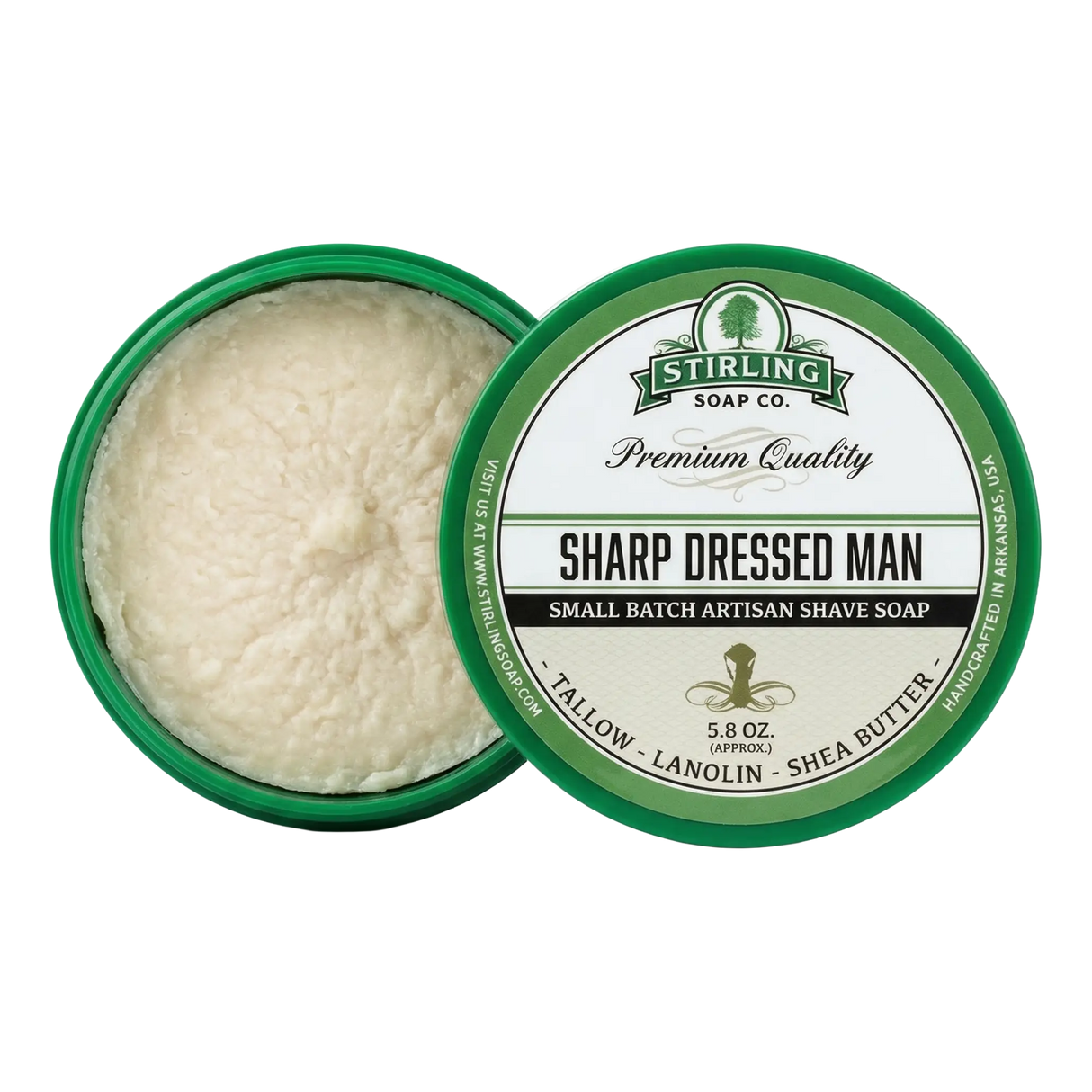 Stirling Soap Co. barbersåpe i skål