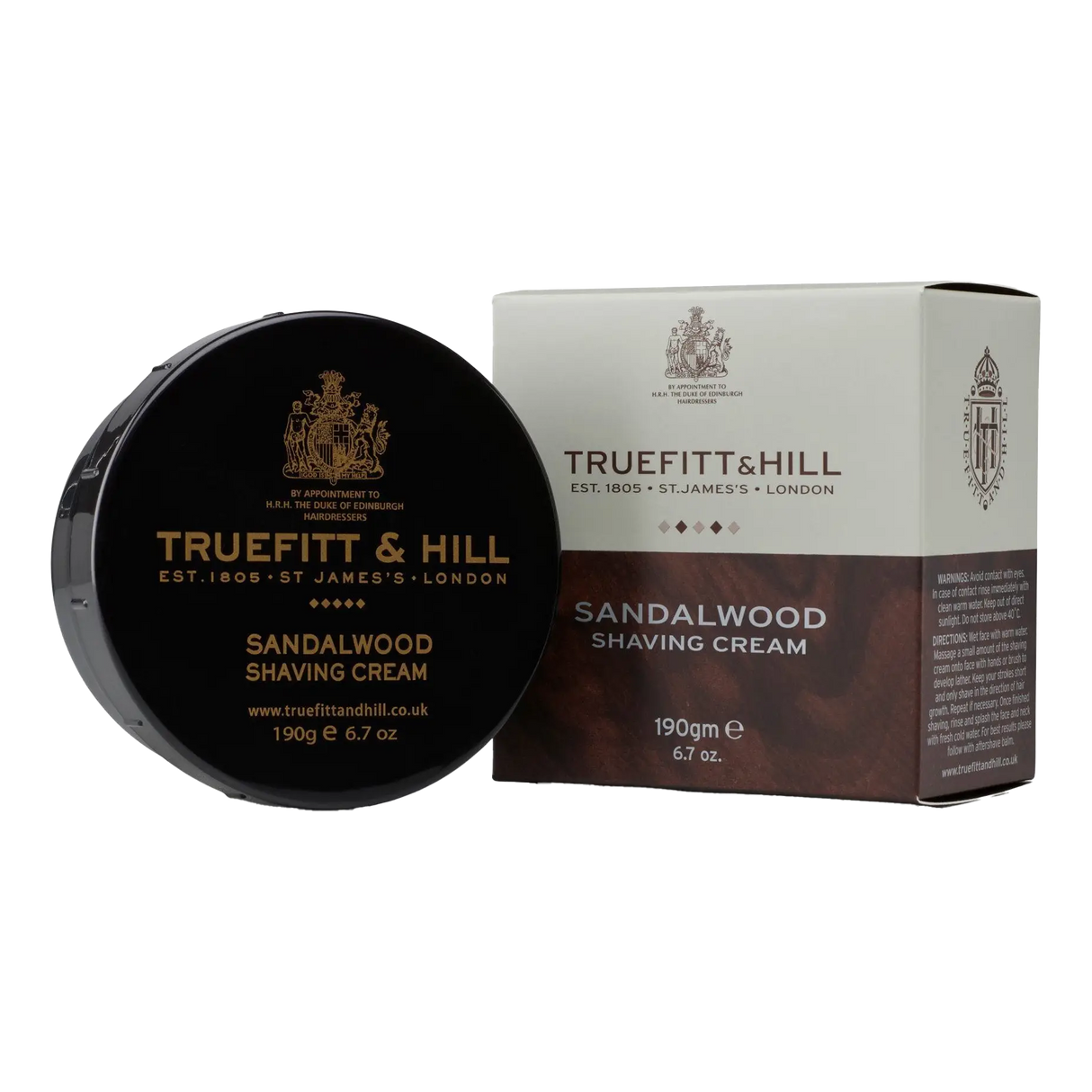 Truefitt & Hill barberkrem i skål - Sandalwood