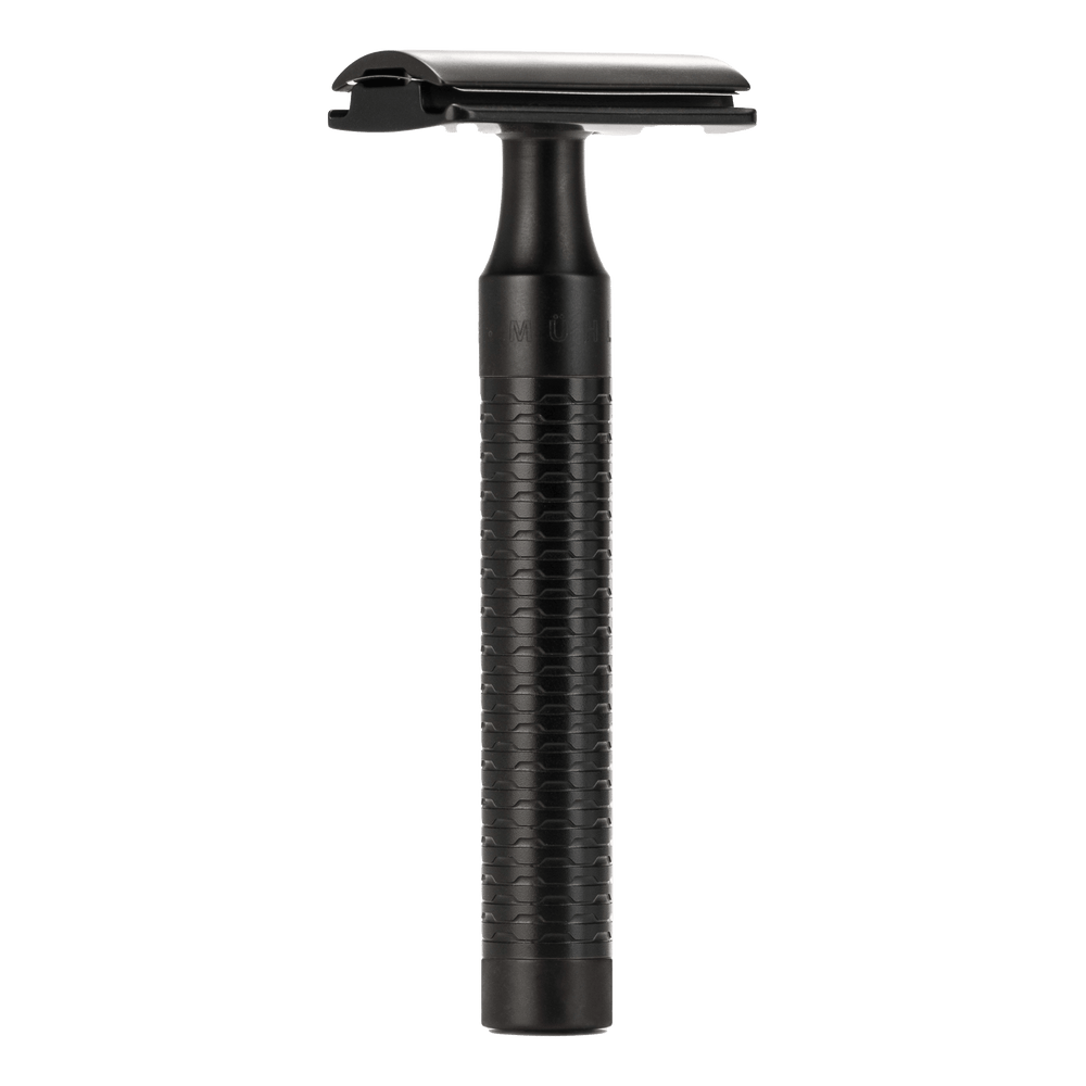 Mühle ROCCA tradisjonell barberhøvel i rustfritt stål Jet