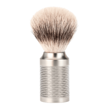 Mühle Rocca Silvertip Fibre barberkost i rustfritt stål Rustfritt stål