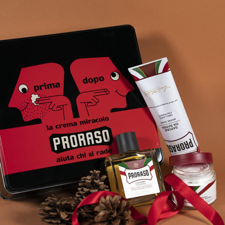 Proraso gavesett med barberprodukter Sandeltre