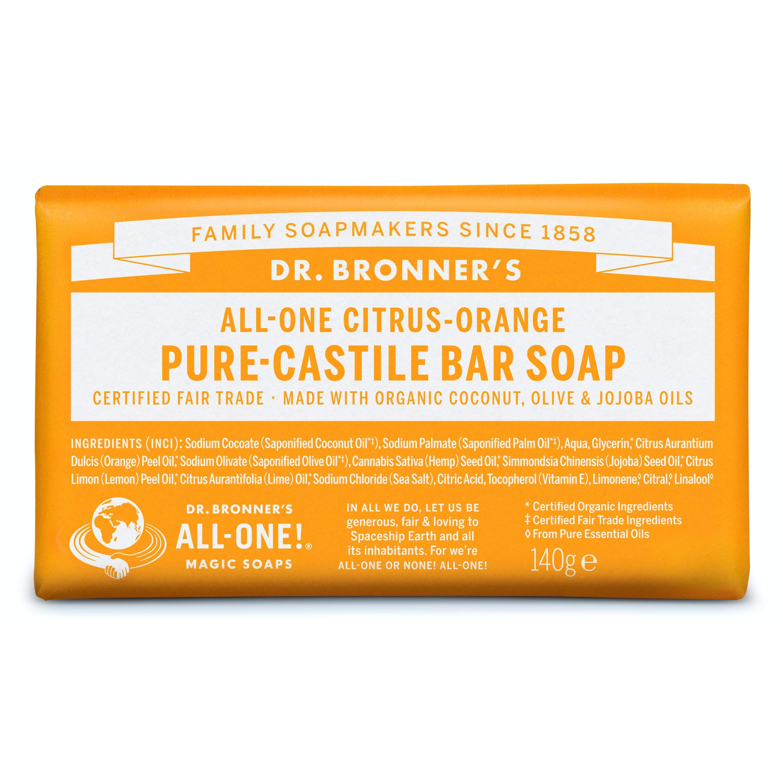 Dr. Bronner's Castile såpe Sitrus og appelsin