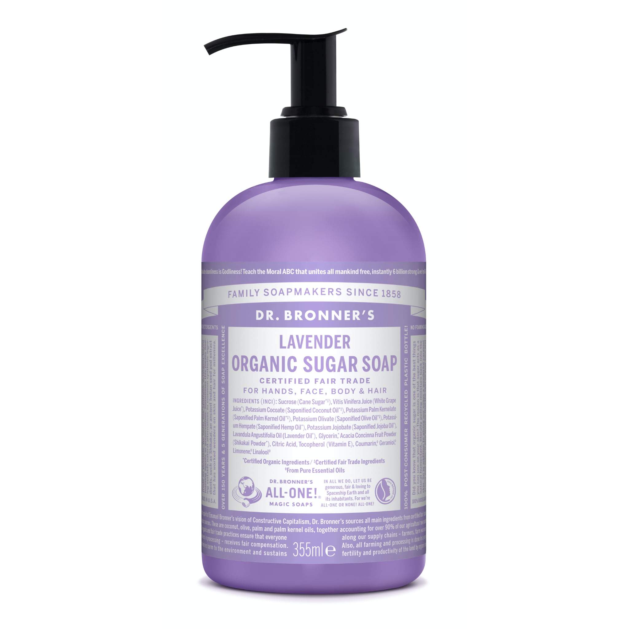 Dr. Bronner's økologisk sukkersåpe Lavendel