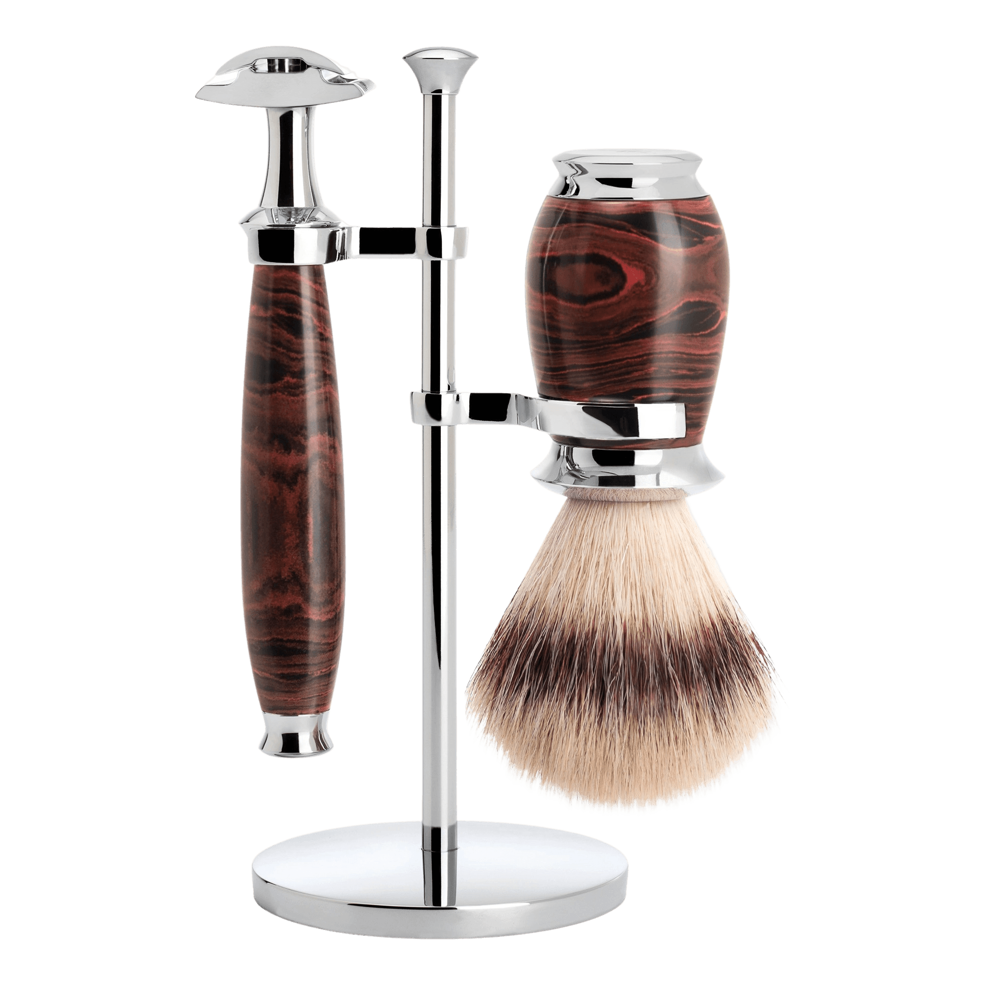 Mühle Purist barbersett Ebonitt Silvertip Fibre