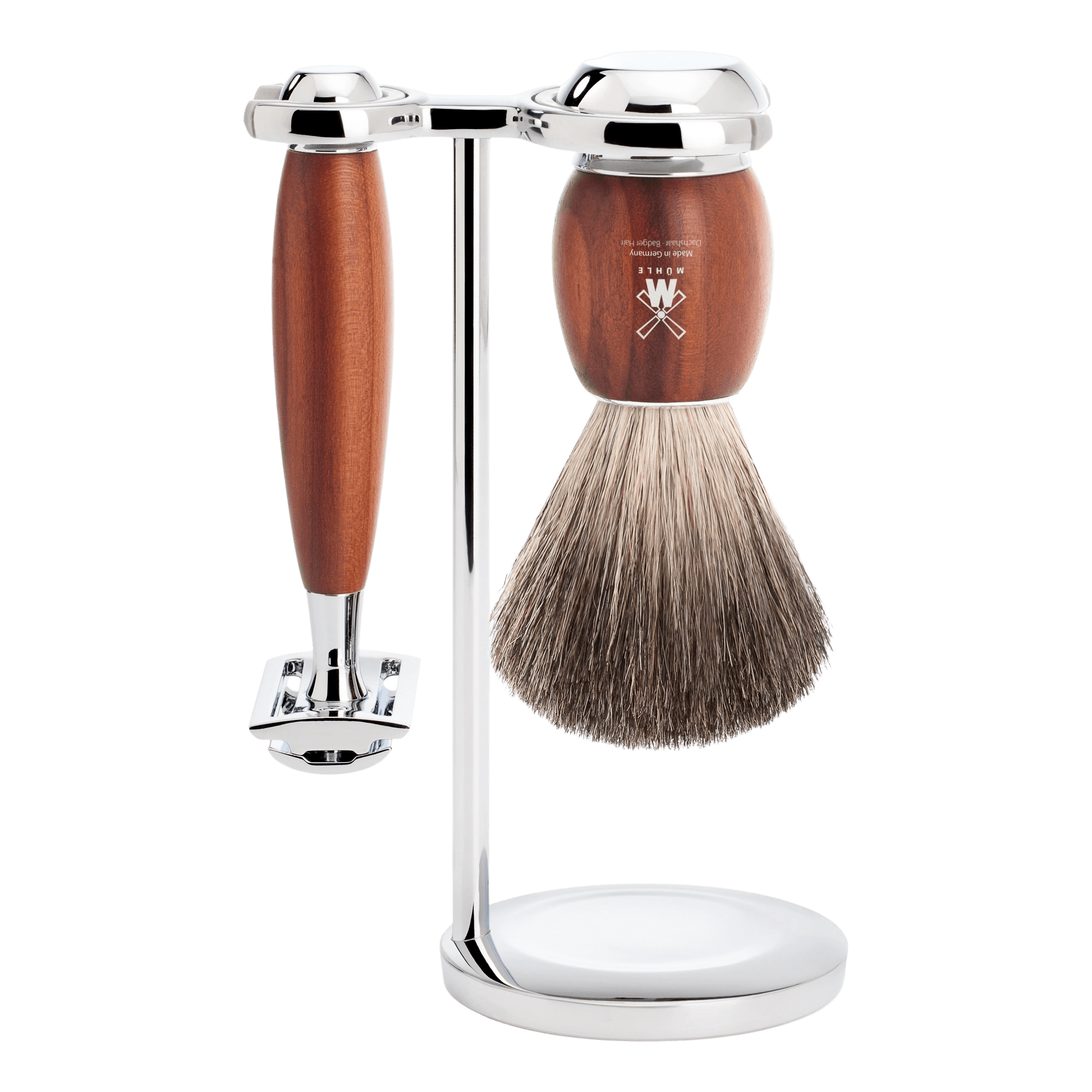 Mühle Vivo barbersett 3 deler Plommetre