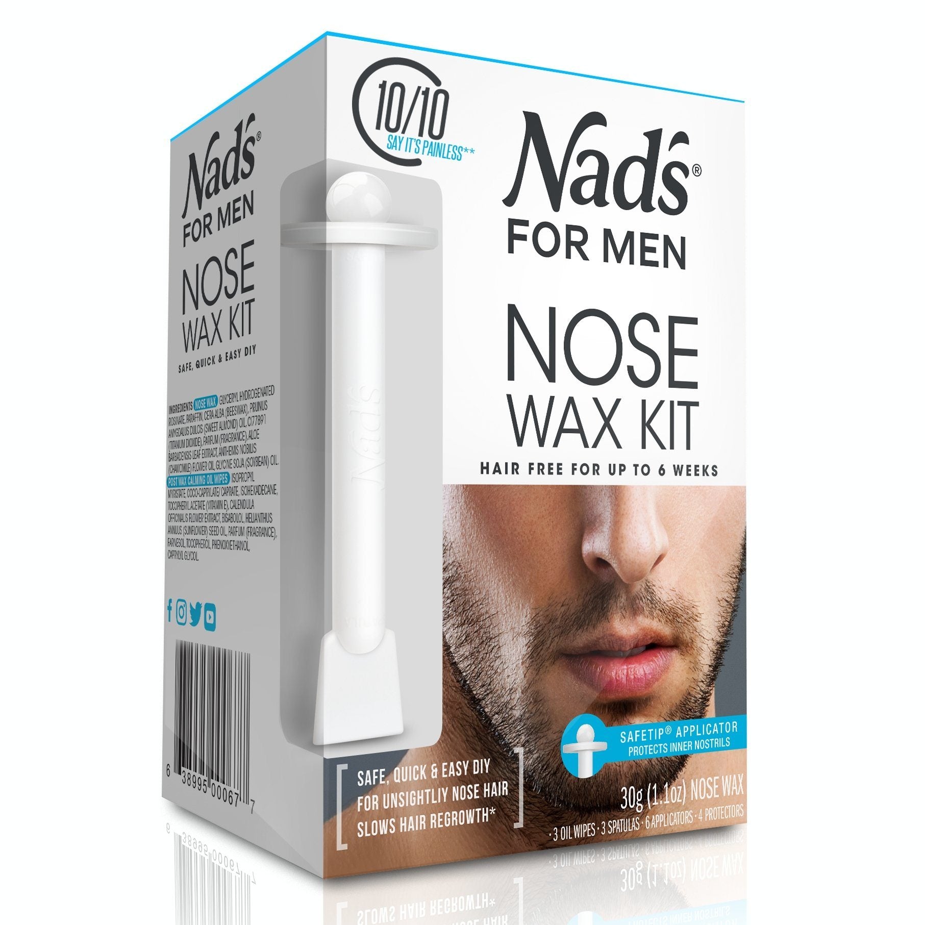 Nad's Nose Wax Kit voks til fjerning av nesehår