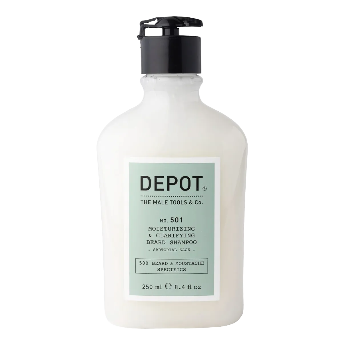 Depot No. 501 Moisturizing & Clarifying Beard Shampoo - Sartorial Sage 