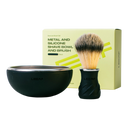 Leaf Shave barberskål og kost 
