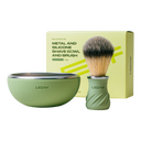 Leaf Shave barberskål og kost 