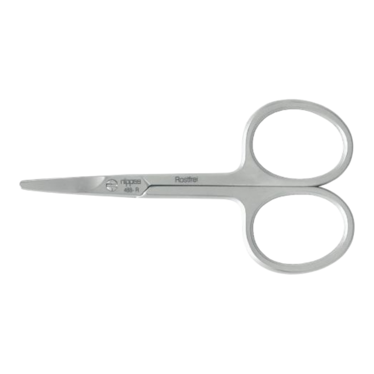 Nippes babysaks med avrundede tupper rustfritt stål 