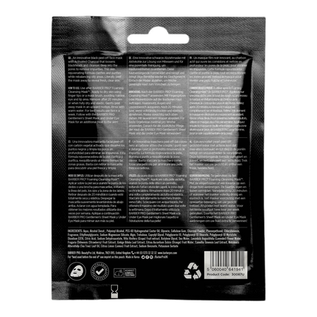Barber Pro Face Putty Peel-Off Mask 3-pakning