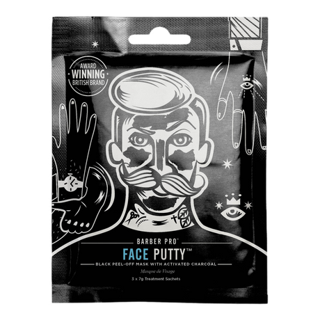 Barber Pro Face Putty Peel-Off Mask 3-pakning