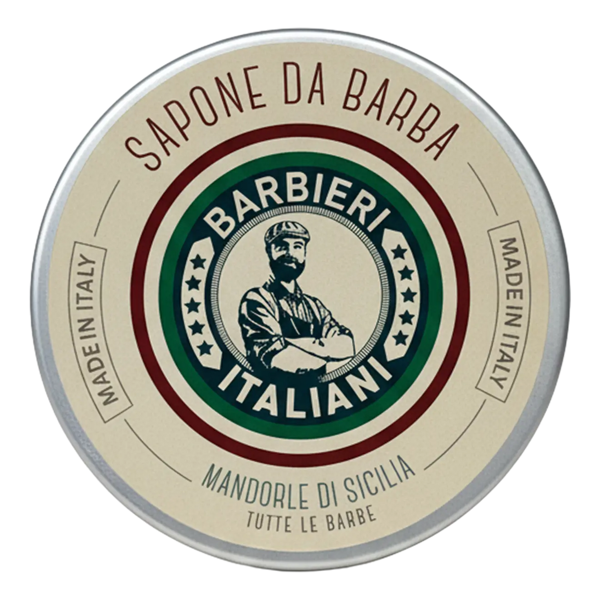 Barbieri Italiani barbersåpe i skål - Mandorla di Sicilia 