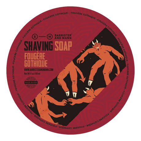 Barrister and Mann barbersåpe i skål - Fougère Gothique 