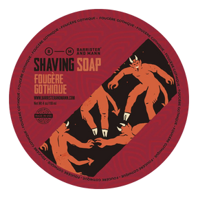 Barrister and Mann barbersåpe i skål - Fougère Gothique 