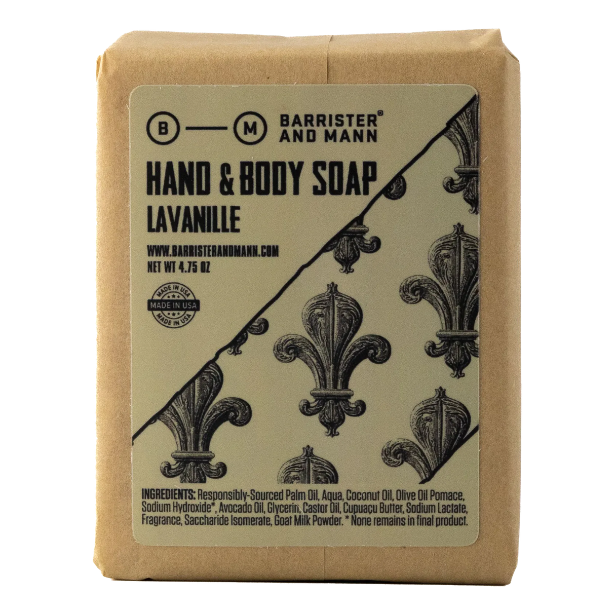 Barrister and Mann hånd- og kroppssåpe Lavanille 