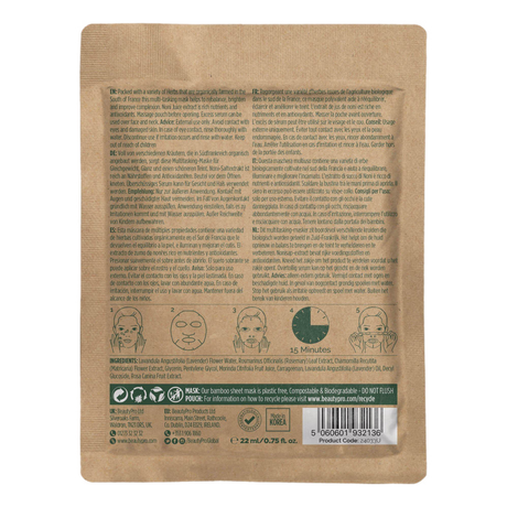 Beauty Pro Plant Based Herb Infused ansiktsmaske