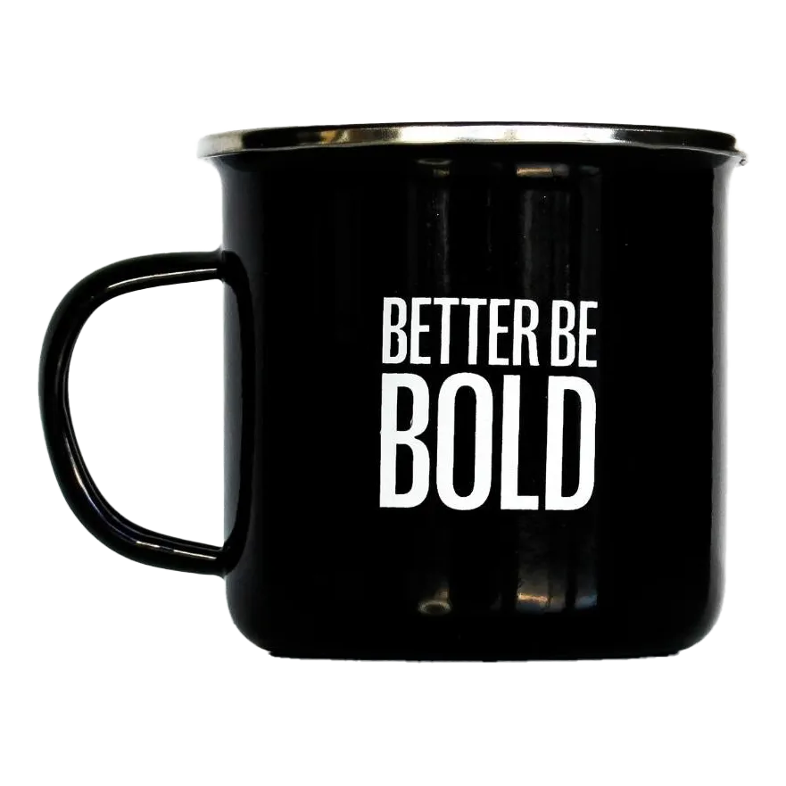 Better Be Bold Premium Emaljekopp - No More Bad Hairdays 