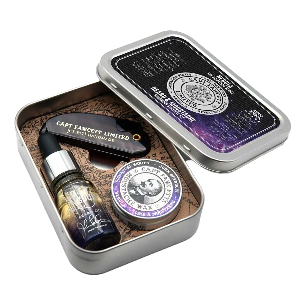 Captain Fawcett's Survival Kit for skjegg og bart 