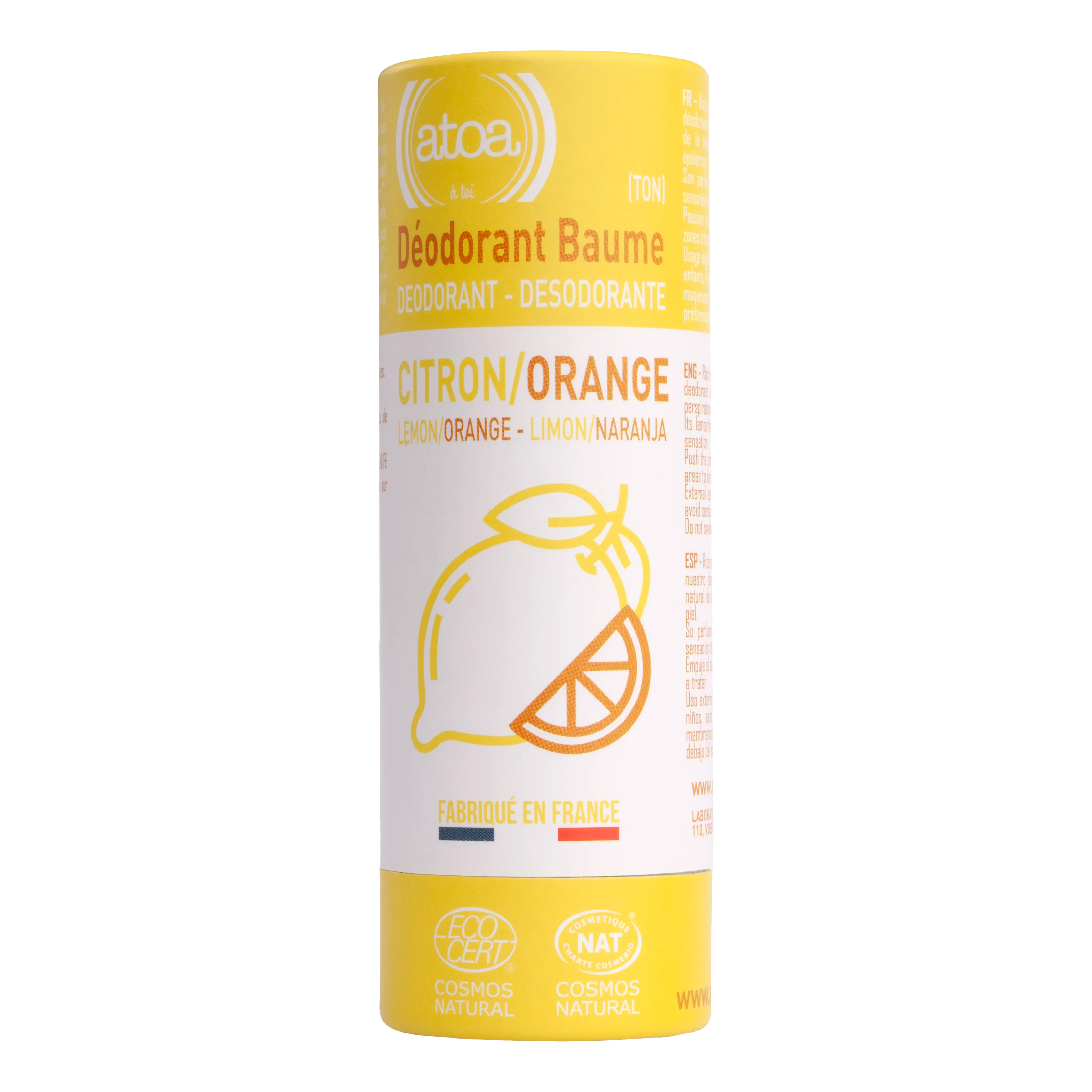 Atoa Solid Deodorant Sitrus - Appelsin 