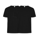 Dovre t-skjorte i økologisk bomull 2-pakning Sort S