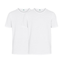 Dovre t-skjorte i økologisk bomull 2-pakning Hvit S