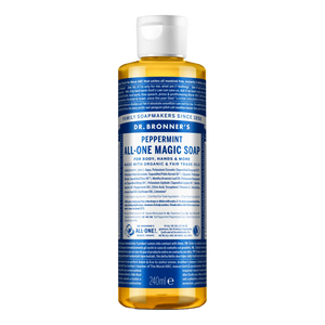 Dr. Bronner's 18-i-1 flytende såpe 240 ml Peppermynte
