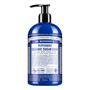 Dr. Bronner's økologisk sukkersåpe Peppermynte 