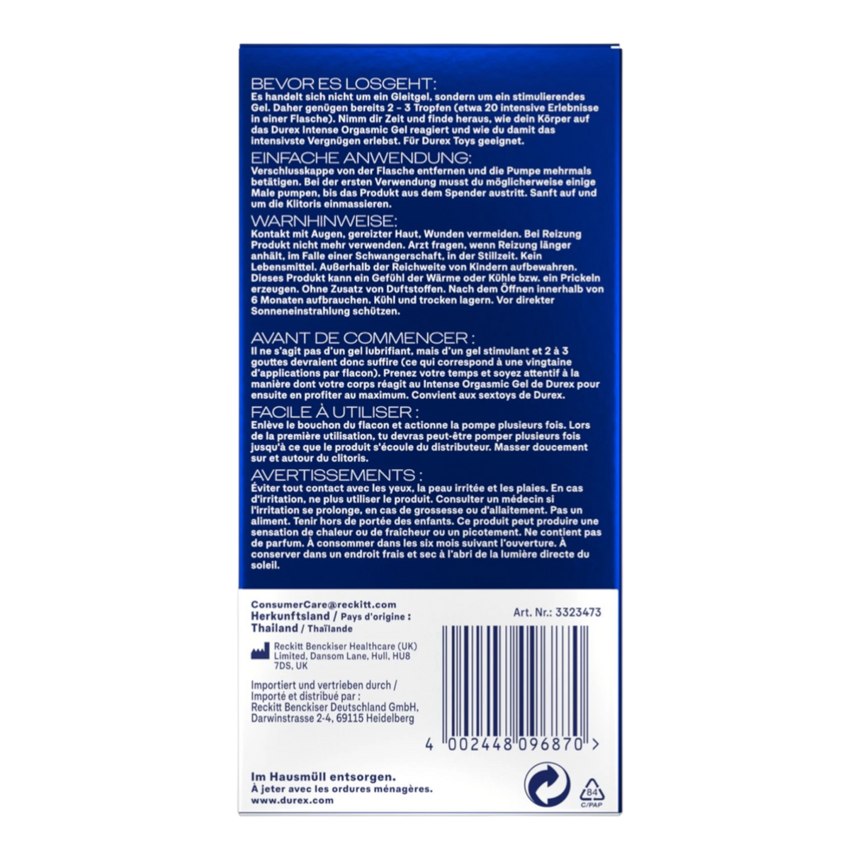 Durex Intense Orgasmic Gel 