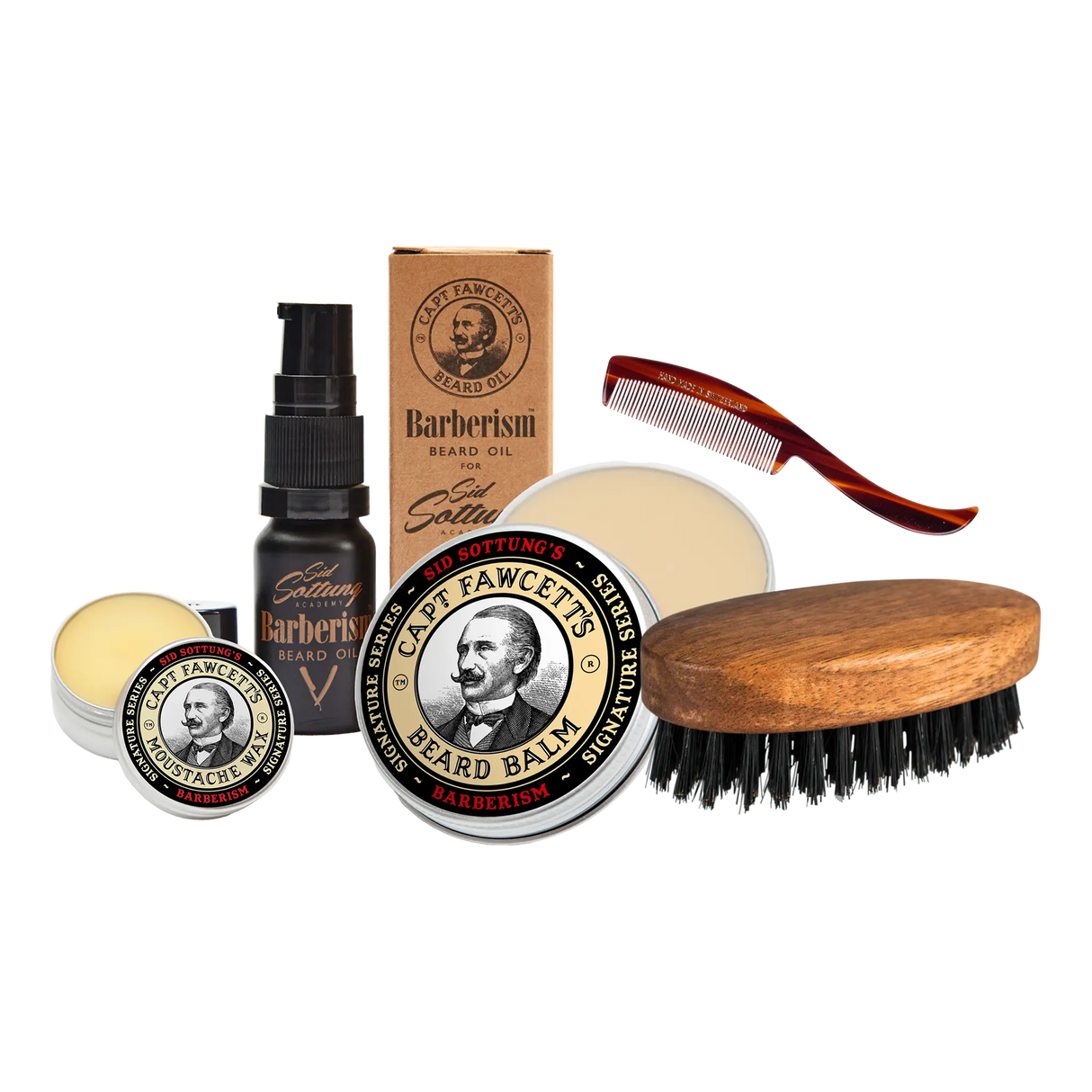 Captain Fawcett skjeggsett 