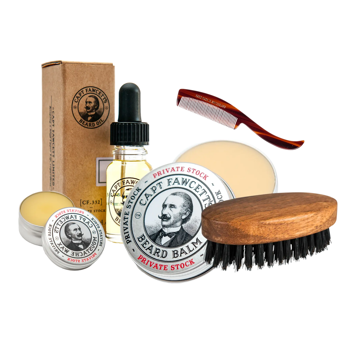 Captain Fawcett skjeggsett 