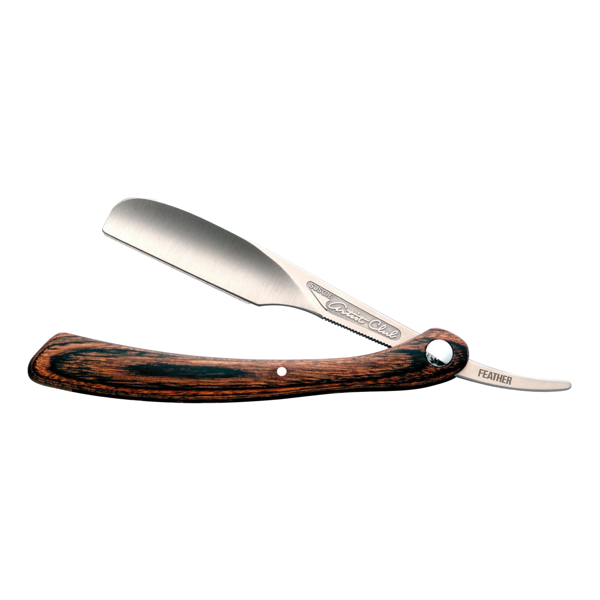 Feather Artist Club DX shavette med treskaft og SUS 316 metallblad