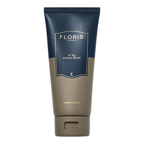 Floris London No. 89 barberkrem i tube med blå og olivengrønn design