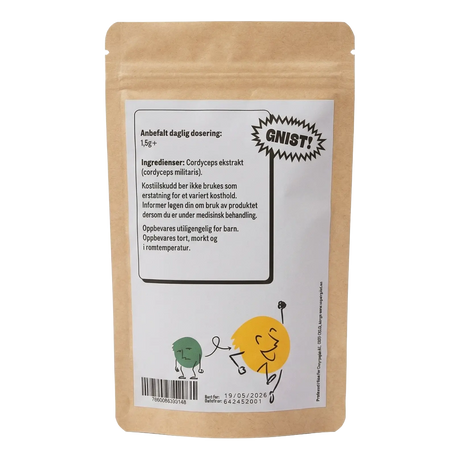 GNIST! Cordyceps dobbeltekstrakt pulver 