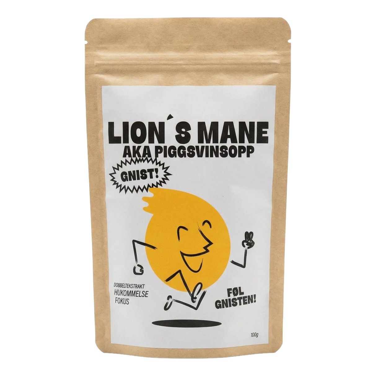 GNIST! Lions Mane dobbeltekstrakt pulver 