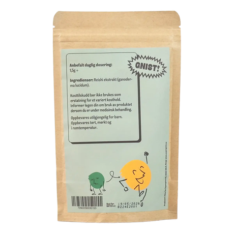 GNIST! Reishi dobbeltekstrakt pulver 