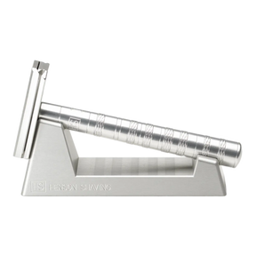 Henson Shaving AL13 barberhøvel med stativ og 100 barberblader 