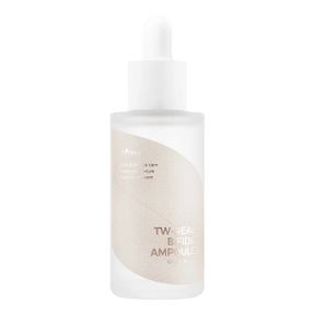 Isntree TW-Real Bifida Ampoule 50ml i gjennomsiktig glassflaske med pipette for tone og rynker