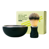 Leaf Shave barberskål og kost 