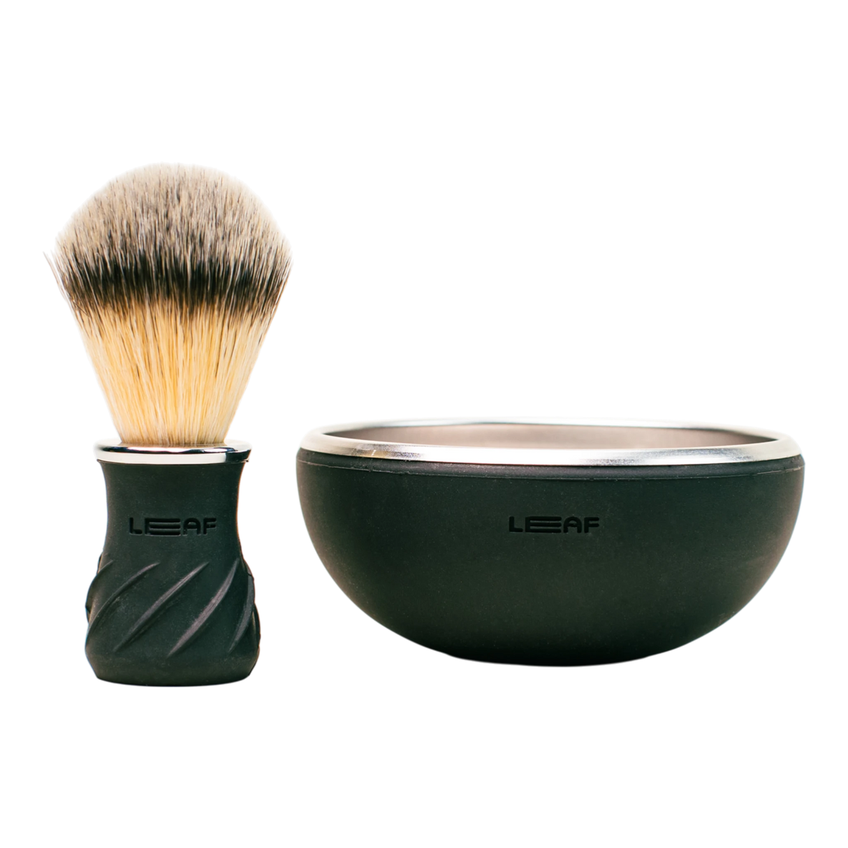 Leaf Shave barberskål og kost 