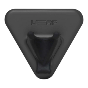 Svart trekantet Leaf Shave dusjholder med gummiert klemme